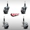 Service Caster 3'' SS Thermoplastic Rubber Wheel Swivel 3/4'' Expanding Stem Caster Set 2 Brakes, 4PK SCC-SSEX20S314-TPRB-2-TLB-2-34 - alternate 3